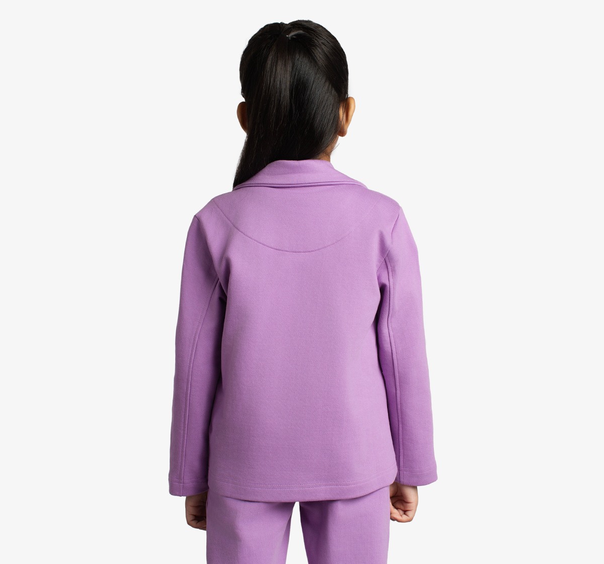 Ed-A-Mamma Girls Jacket, T-Shirt And Flared Pants Co-Ordinate Set - Purple