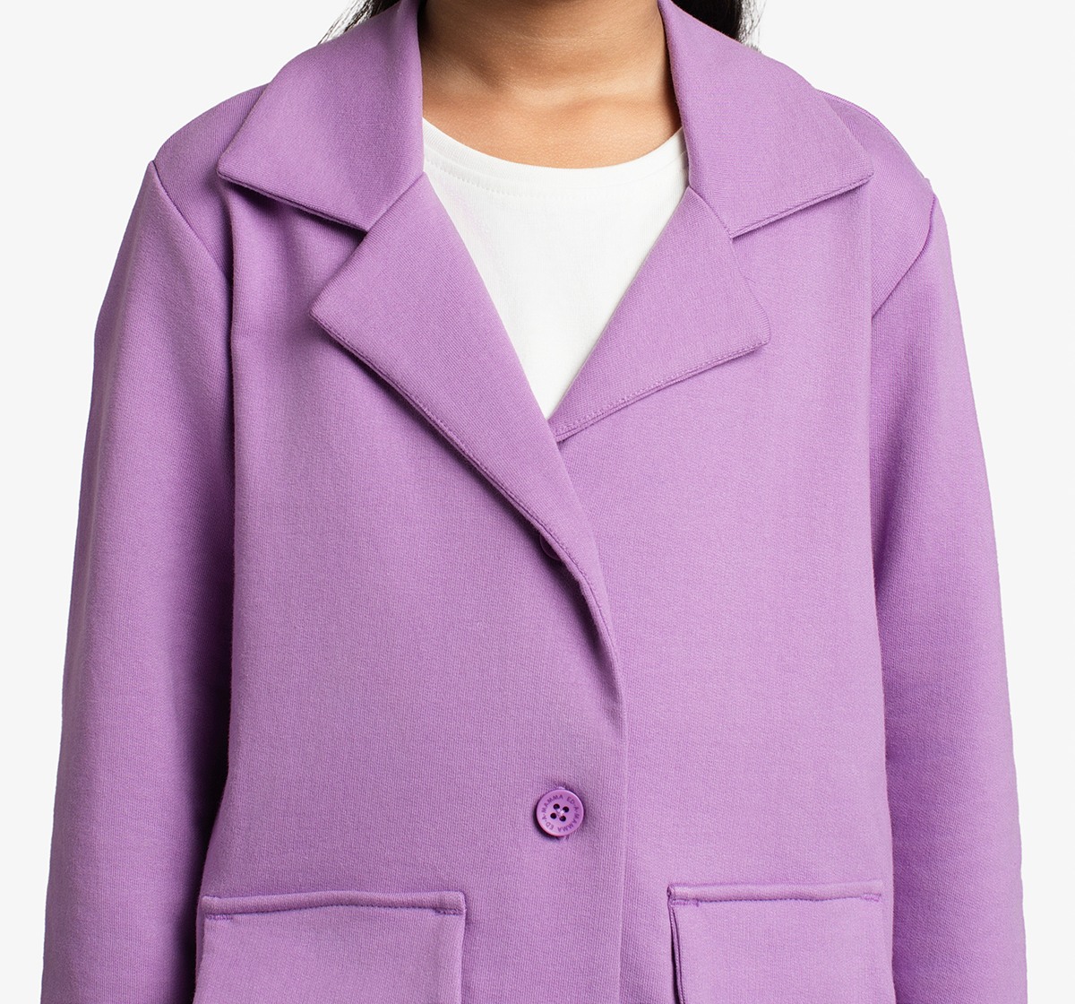 Ed-A-Mamma Girls Jacket, T-Shirt And Flared Pants Co-Ordinate Set - Purple