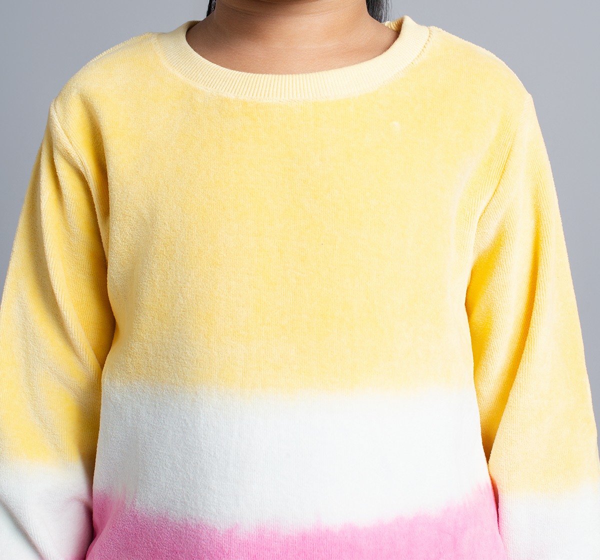 Ed-A-Mamma Girls Ombre Dyed Sweatshirt And Joggers Co-Ordinate Set - Multicolor