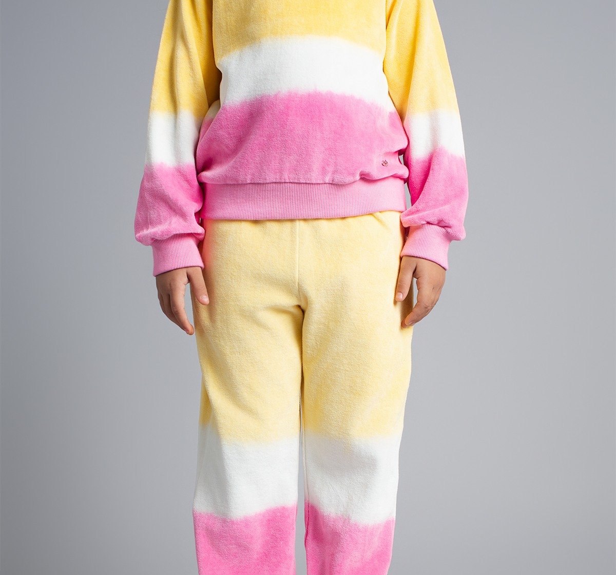 Ed-A-Mamma Girls Ombre Dyed Sweatshirt And Joggers Co-Ordinate Set - Multicolor