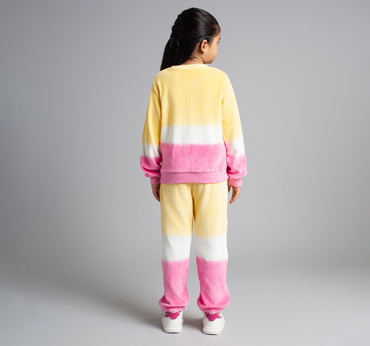 Ed-A-Mamma Girls Ombre Dyed Sweatshirt And Joggers Co-Ordinate Set - Multicolor