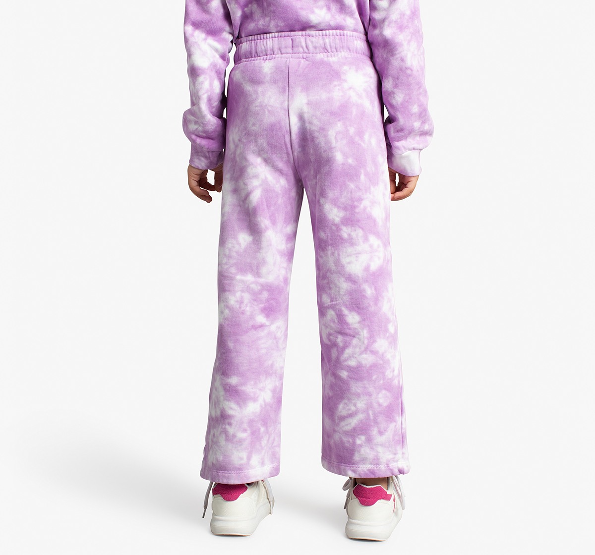 Ed-A-Mamma Girls Tie-Dye Sweatshirt And Pants Co-Ordinate Set - Lavander