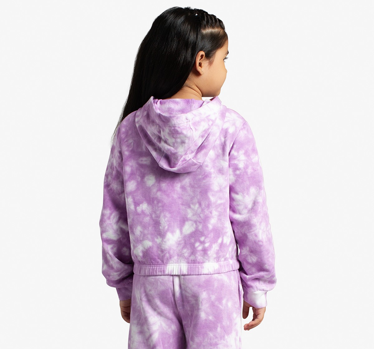Ed-A-Mamma Girls Tie-Dye Sweatshirt And Pants Co-Ordinate Set - Lavander