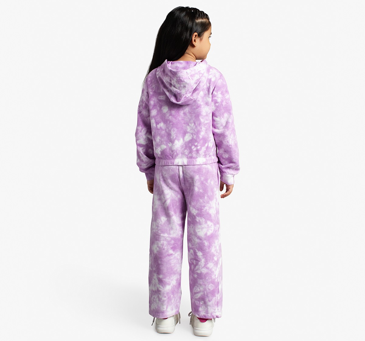 Ed-A-Mamma Girls Tie-Dye Sweatshirt And Pants Co-Ordinate Set - Lavander