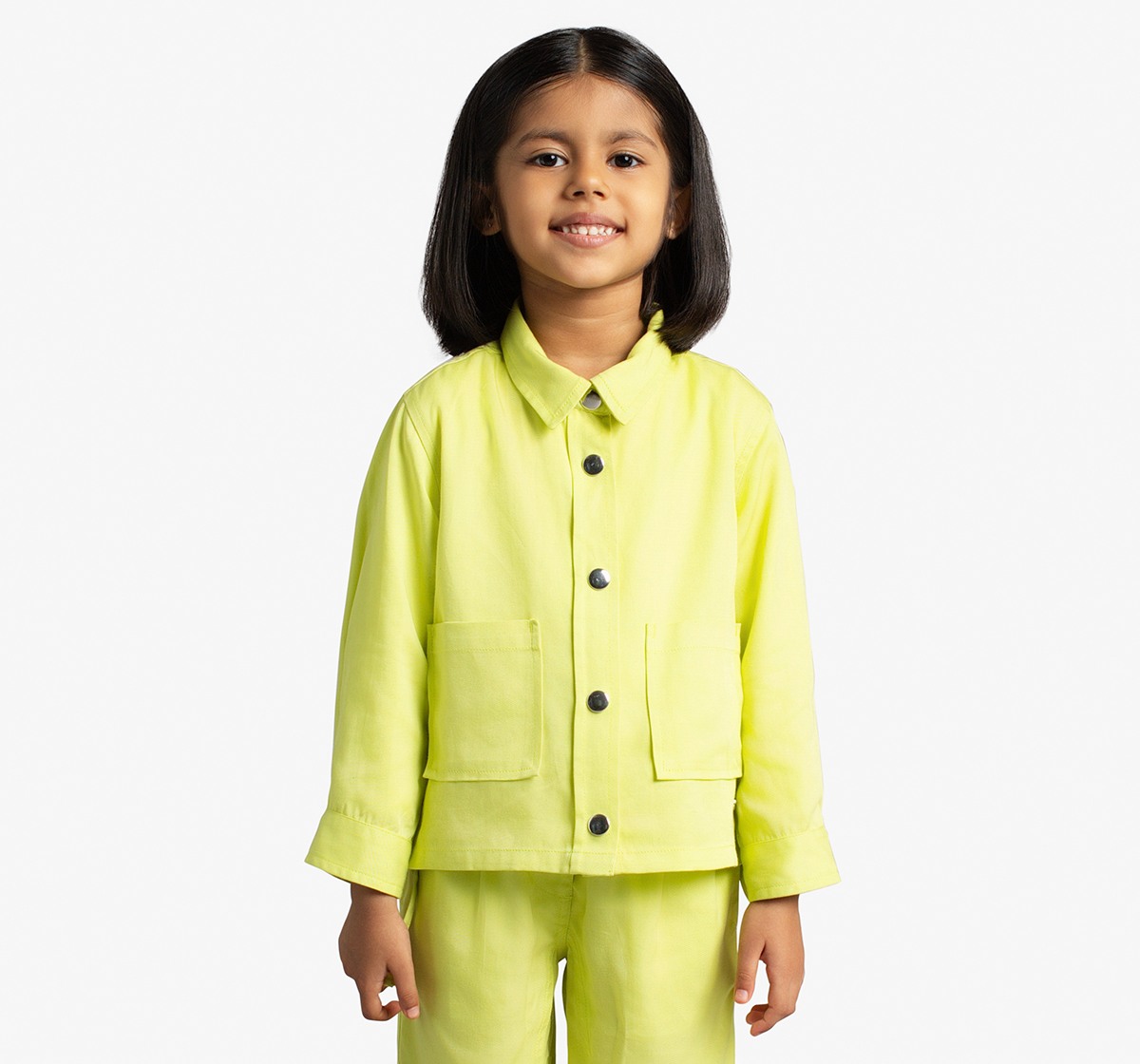 Ed-A-Mamma Girls Shirt And Joggers Co-Ordinate Set - Green