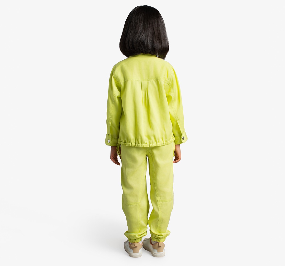 Ed-A-Mamma Girls Shirt And Joggers Co-Ordinate Set - Green