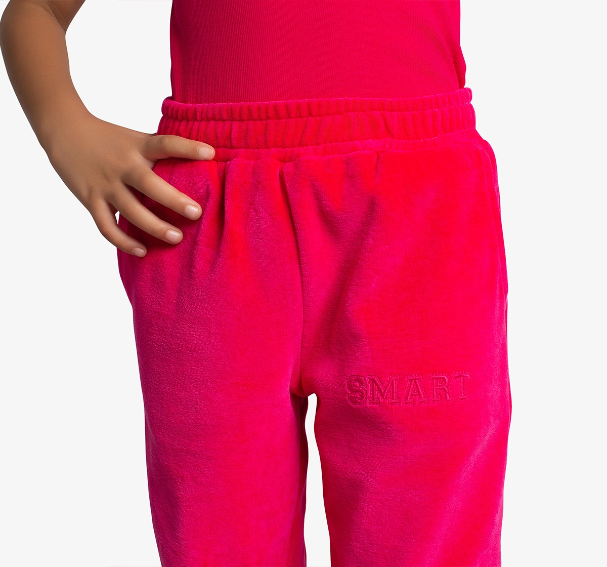 Ed-A-Mamma Girls Cotton Velour Hooded Jacket, T-Shirt And Joggers Co-Ordinate Set - Pink