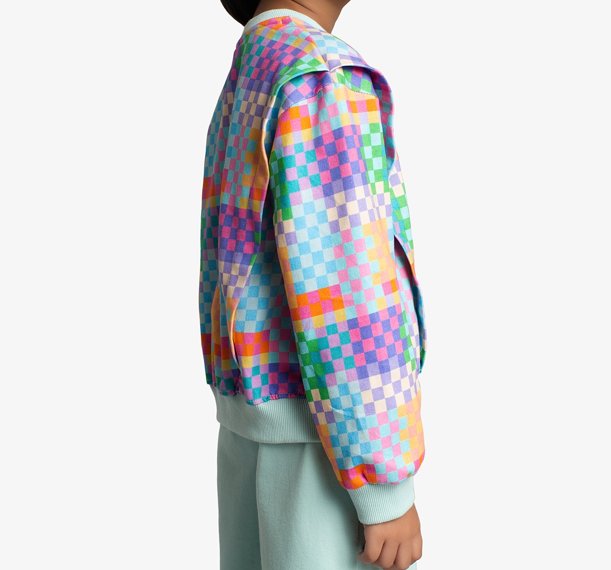 Ed-A-Mamma Girls Printed Sweatshirt And Pants Co-Ordinate Set - Multicolor