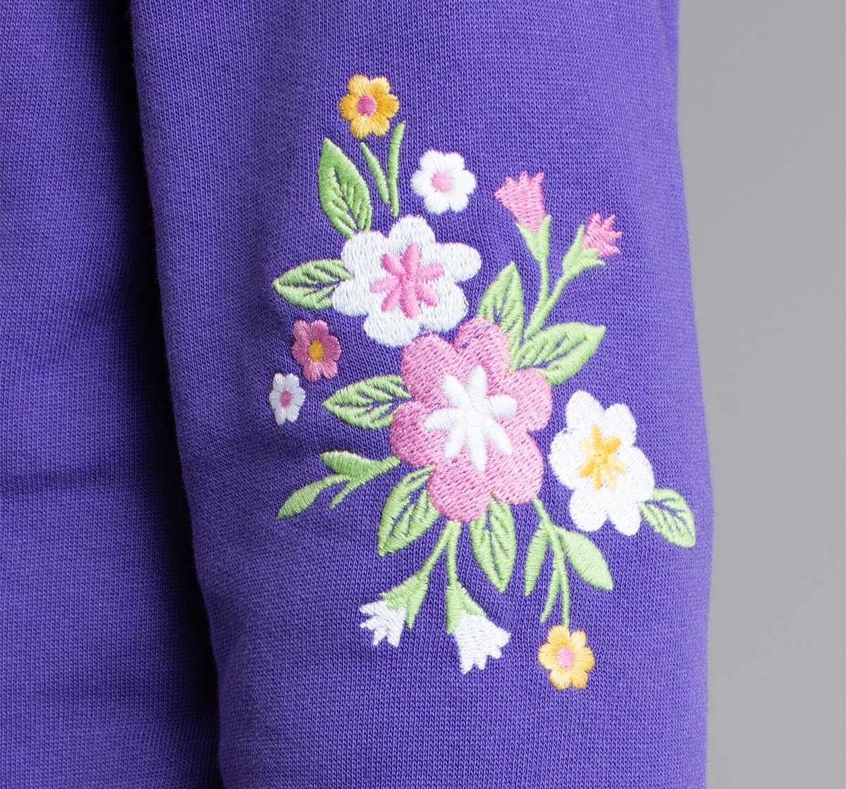 Girls Sweatshirt With Embroidery