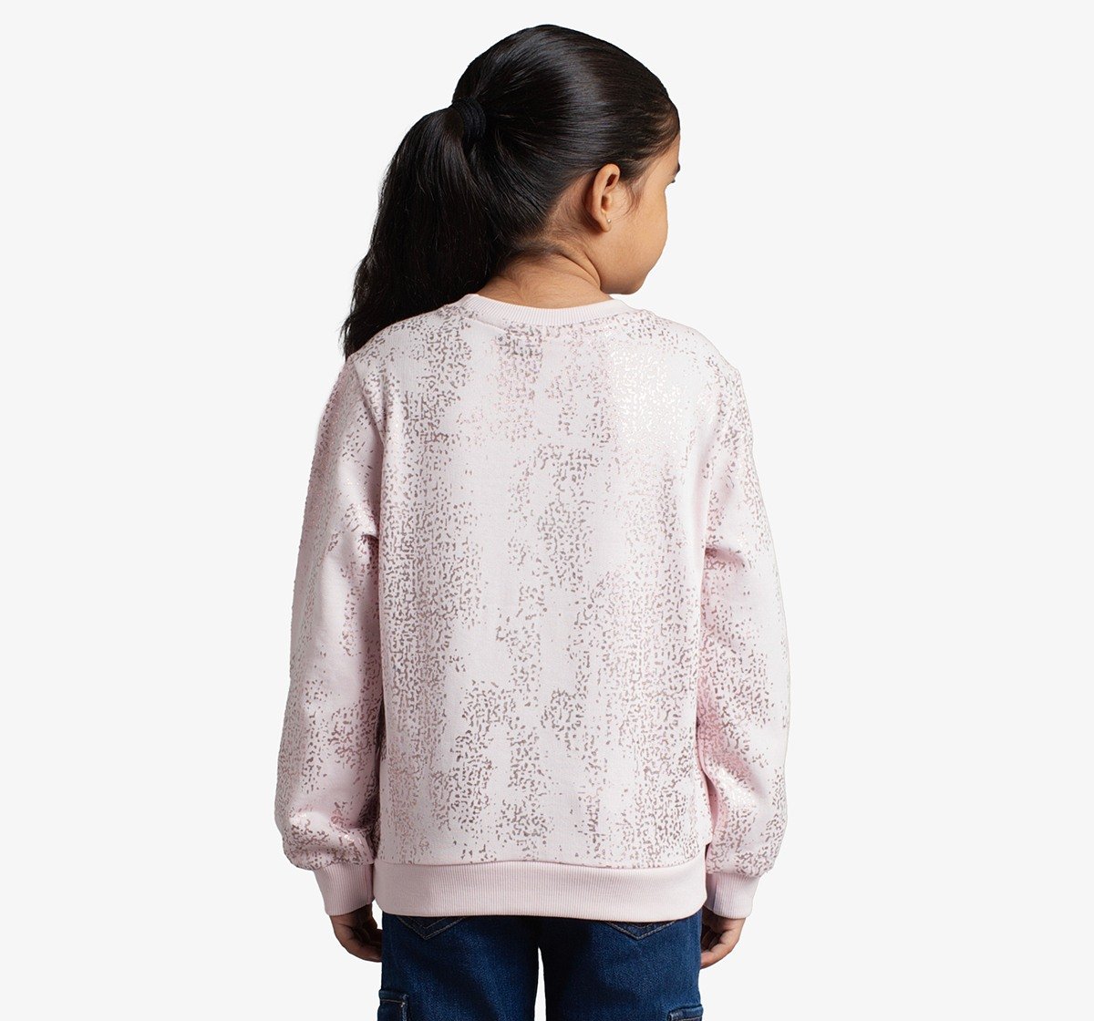 Girls Foil Printed Sweatshirt
