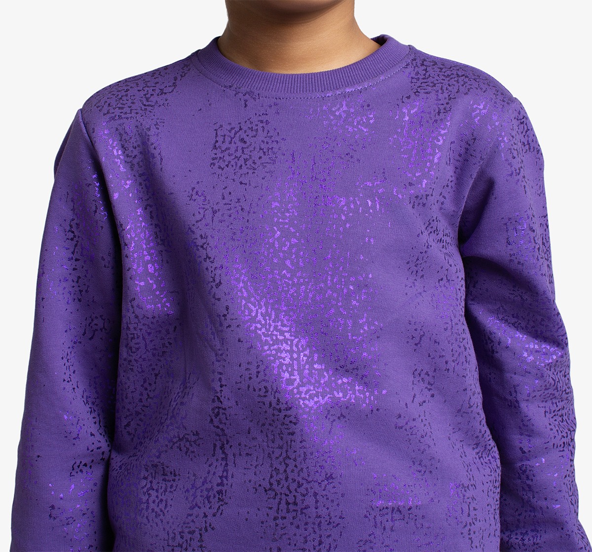 Girls Foil Printed Sweatshirt