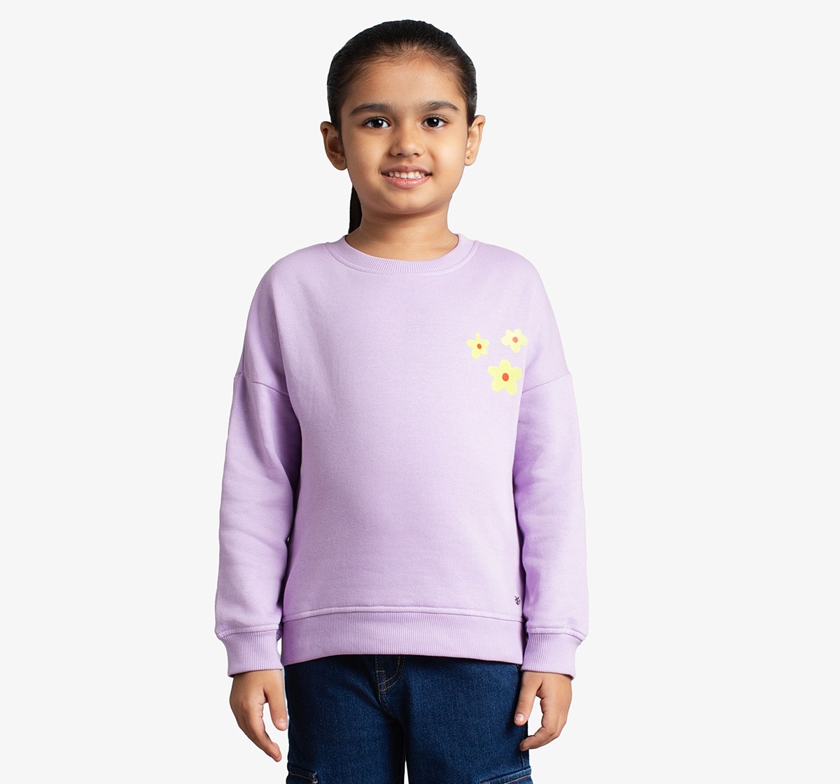 Girls Sweatshirt With Print At Back