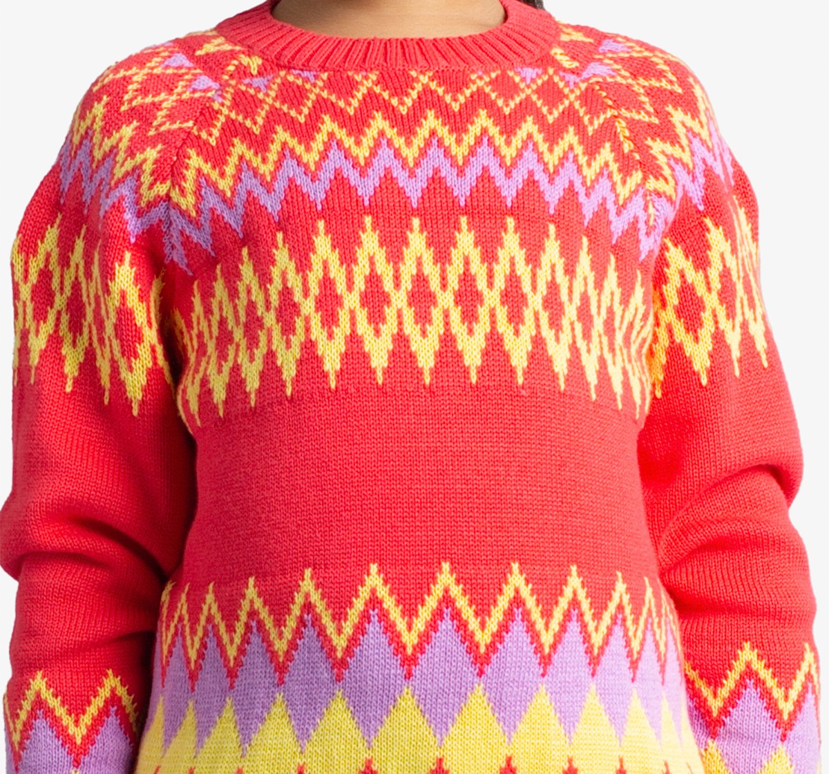 Girls Jacquard Sweater