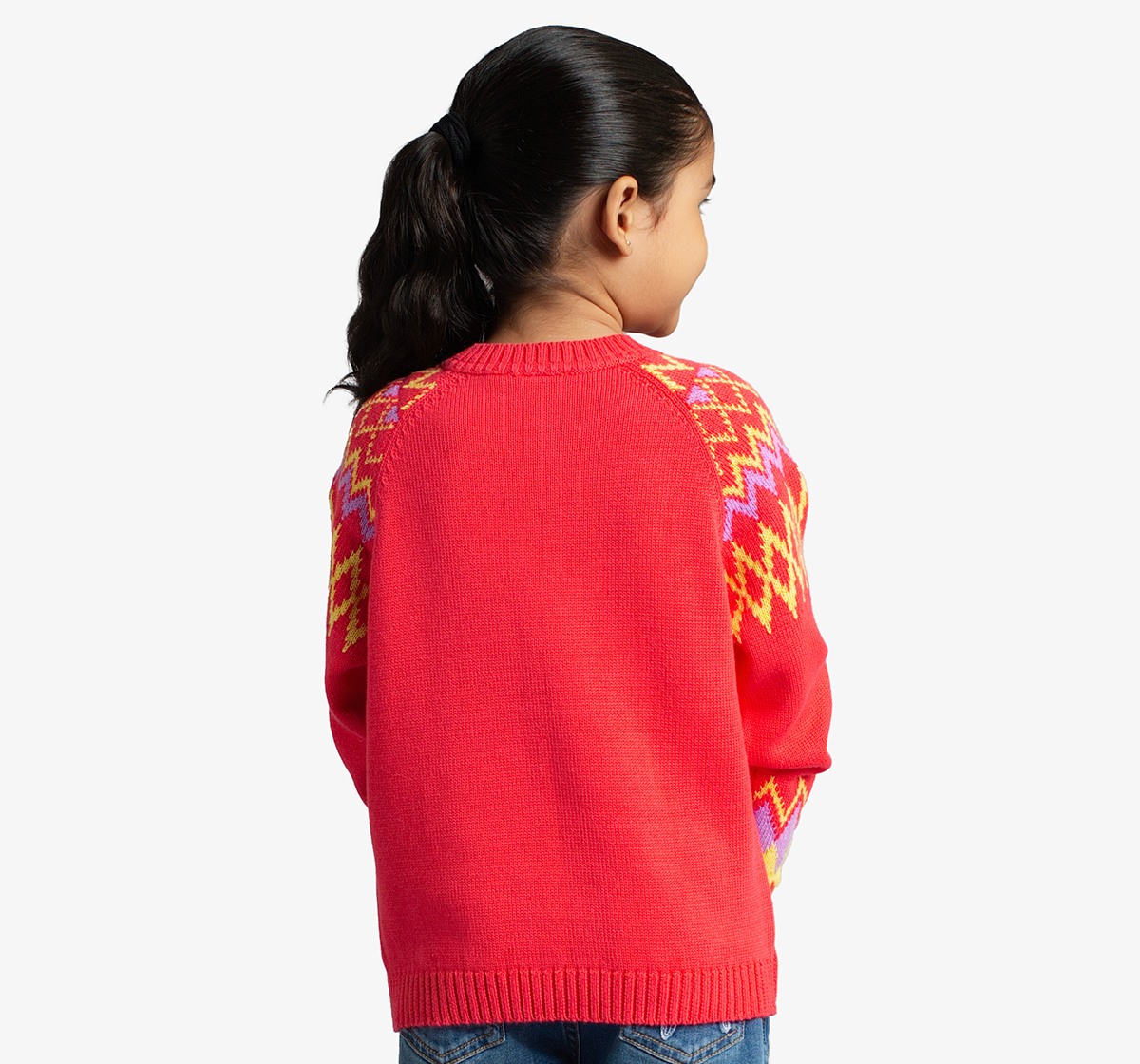 Girls Jacquard Sweater