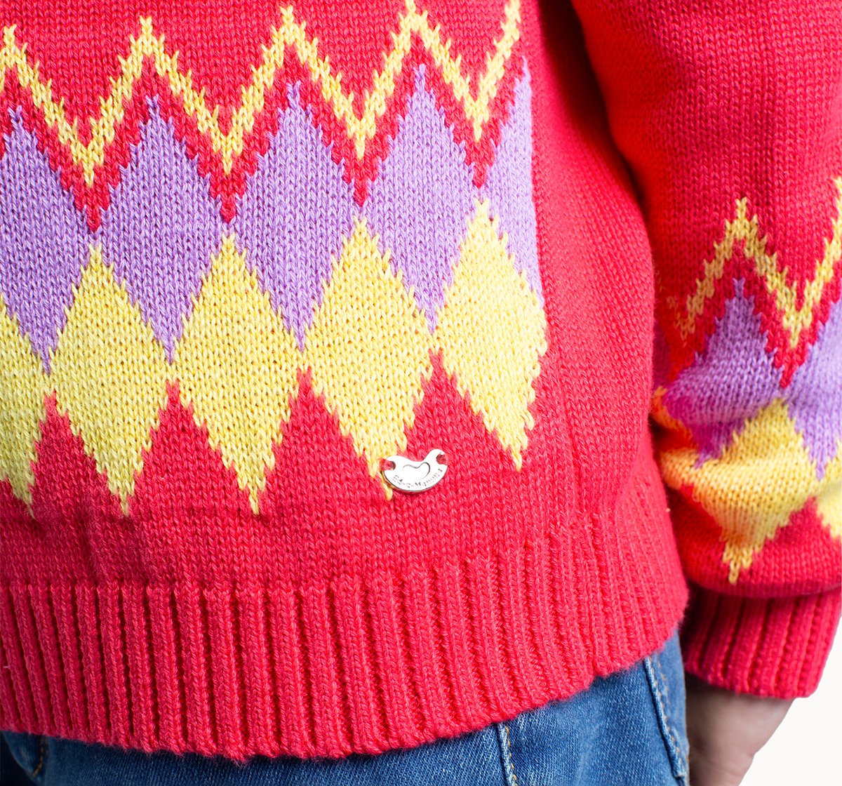 Girls Jacquard Sweater