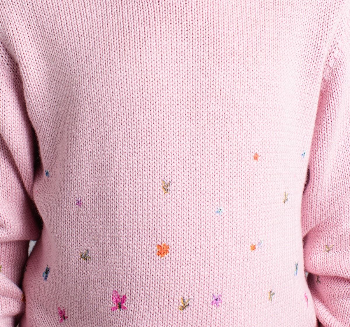 Ed-A-Mamma Girls Sweater With Digital Print - Multicolor