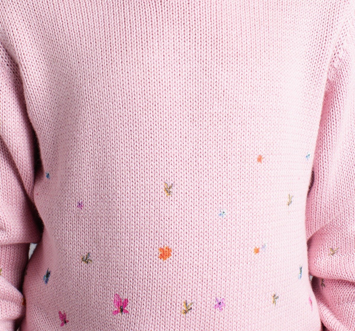 Ed-A-Mamma Girls Sweater With Digital Print - Multicolor