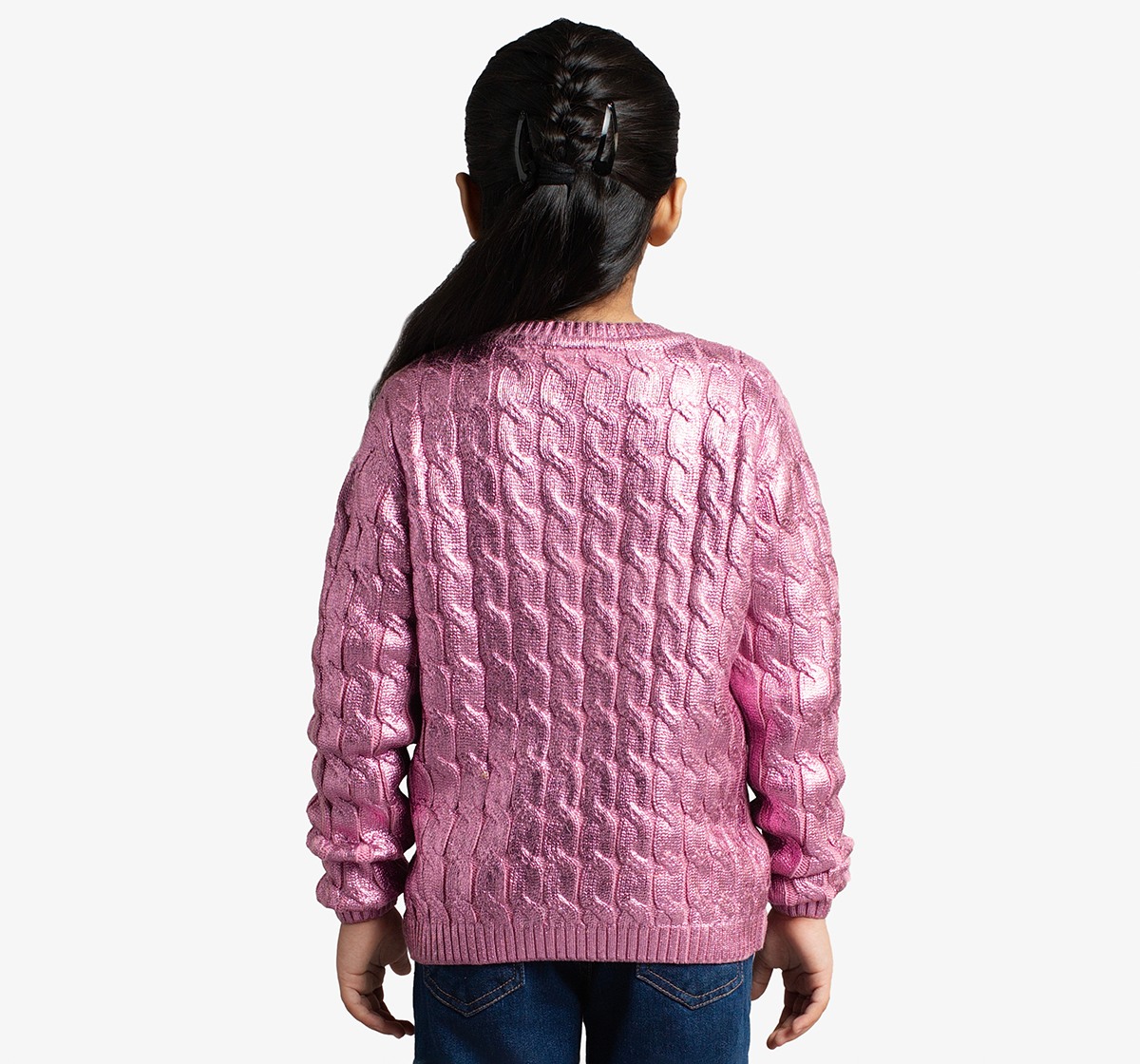 Girls Sweater With All Over Foil