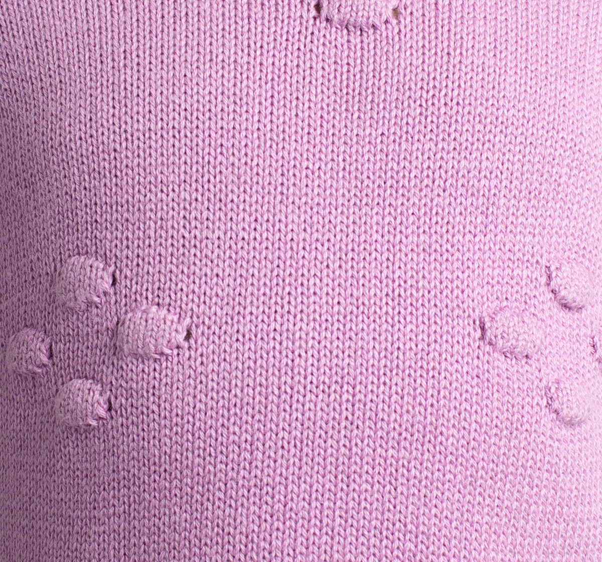 Girls Sweater With All Over Puffed Flowers