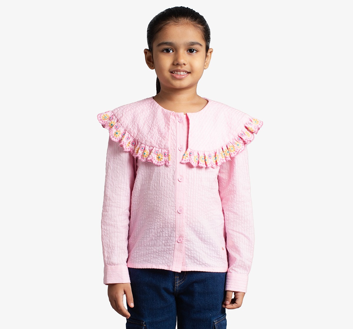 Girls Embroidered Top