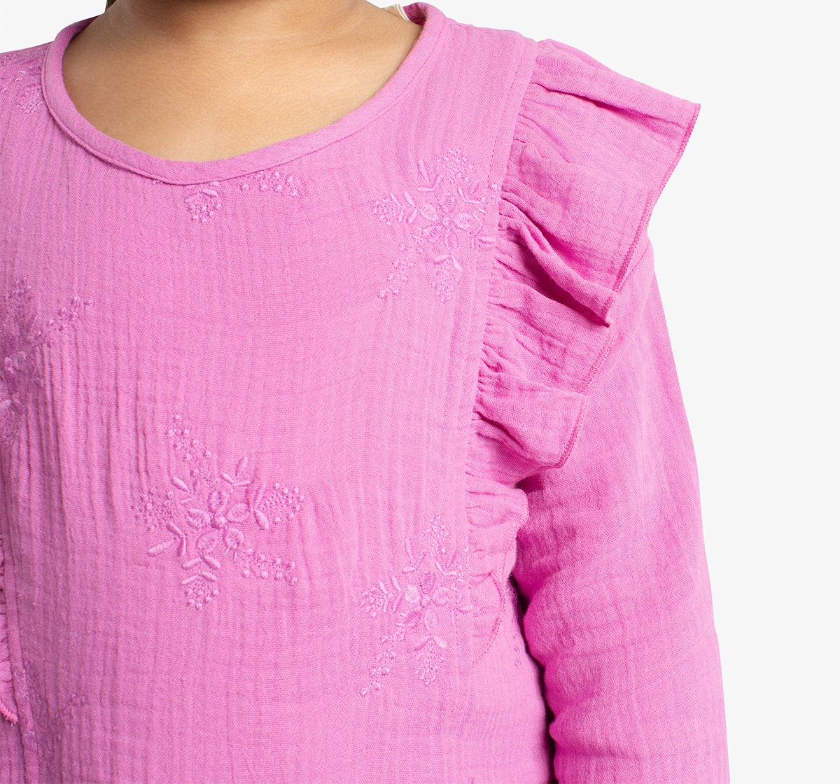 Girls Embroidered Top
