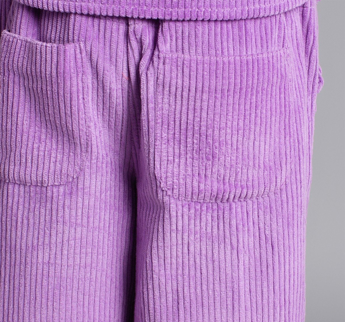Ed-A-Mamma Girls Corduroy Shirt And Trousers With Rhine Stone Detail - Lilac