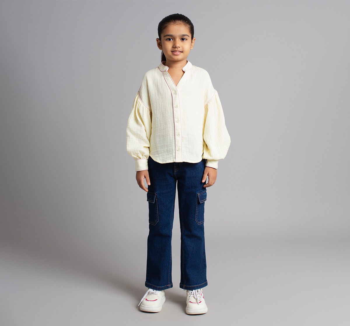 Girls Double Cloth Shirt
