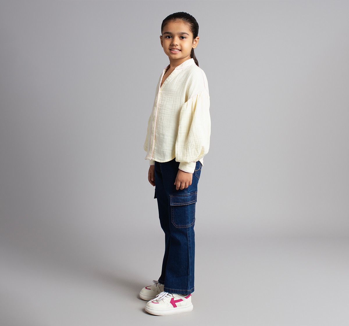 Girls Double Cloth Shirt