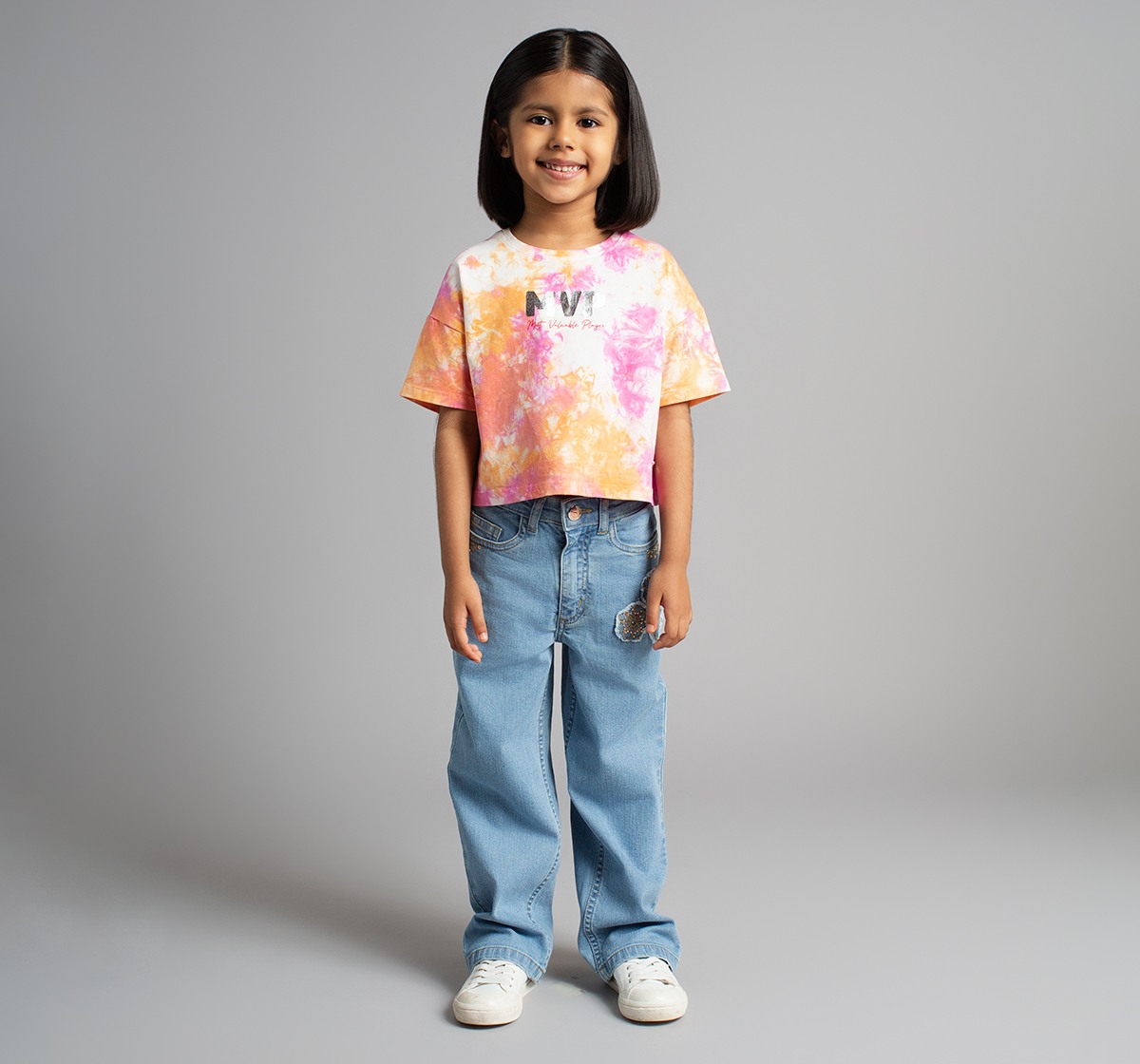 Ed-A-Mamma Girls Tie Dye T-Shirt - Multicolor
