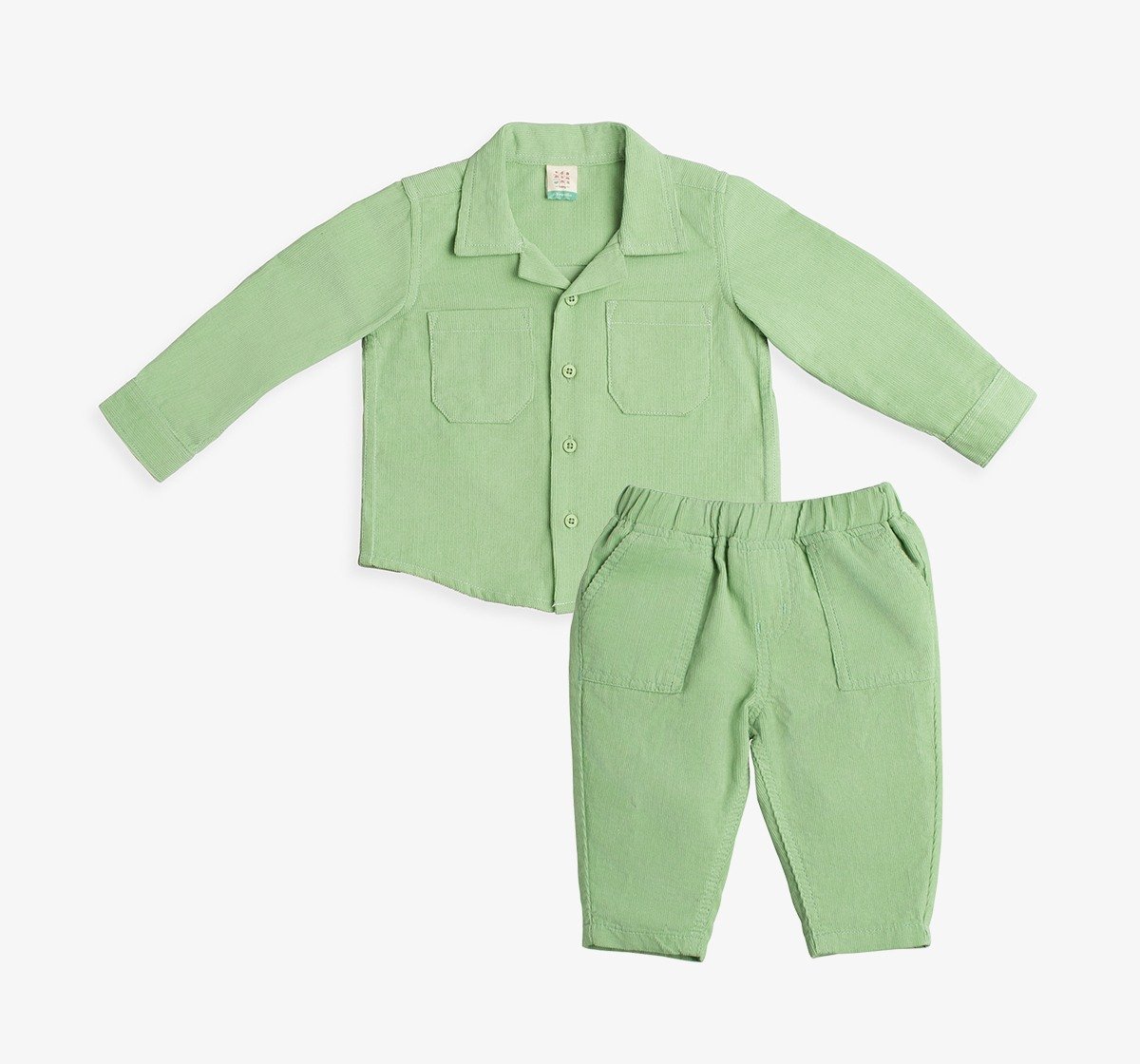 Baby Boys Corduroy Shirt & Trouser Clothing Set