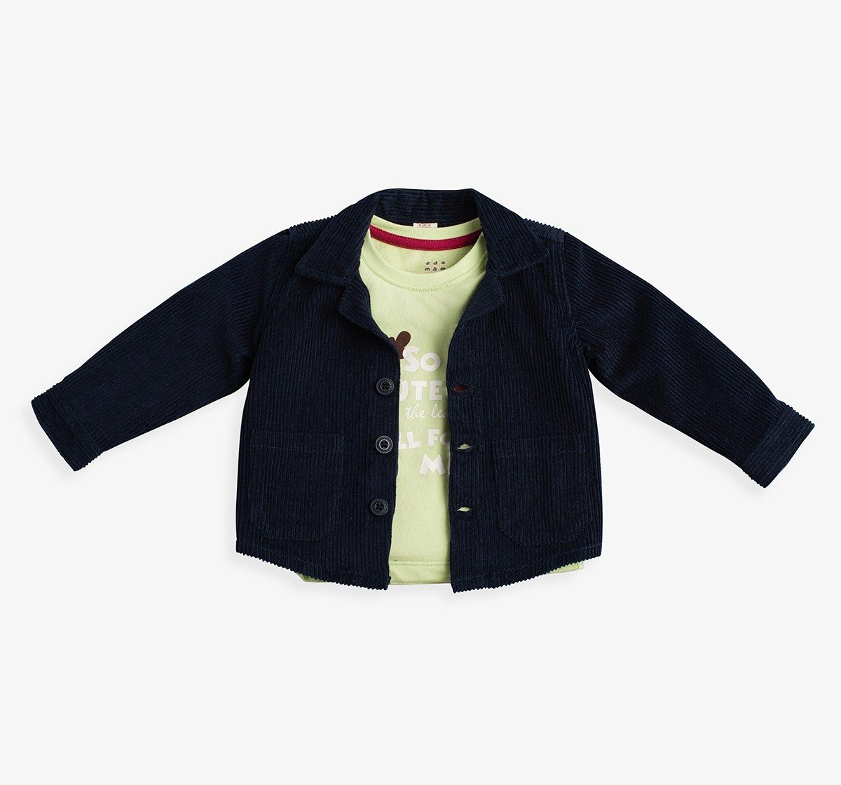 Baby Boys Printed T-Shirt, Jacket & Trouser Set