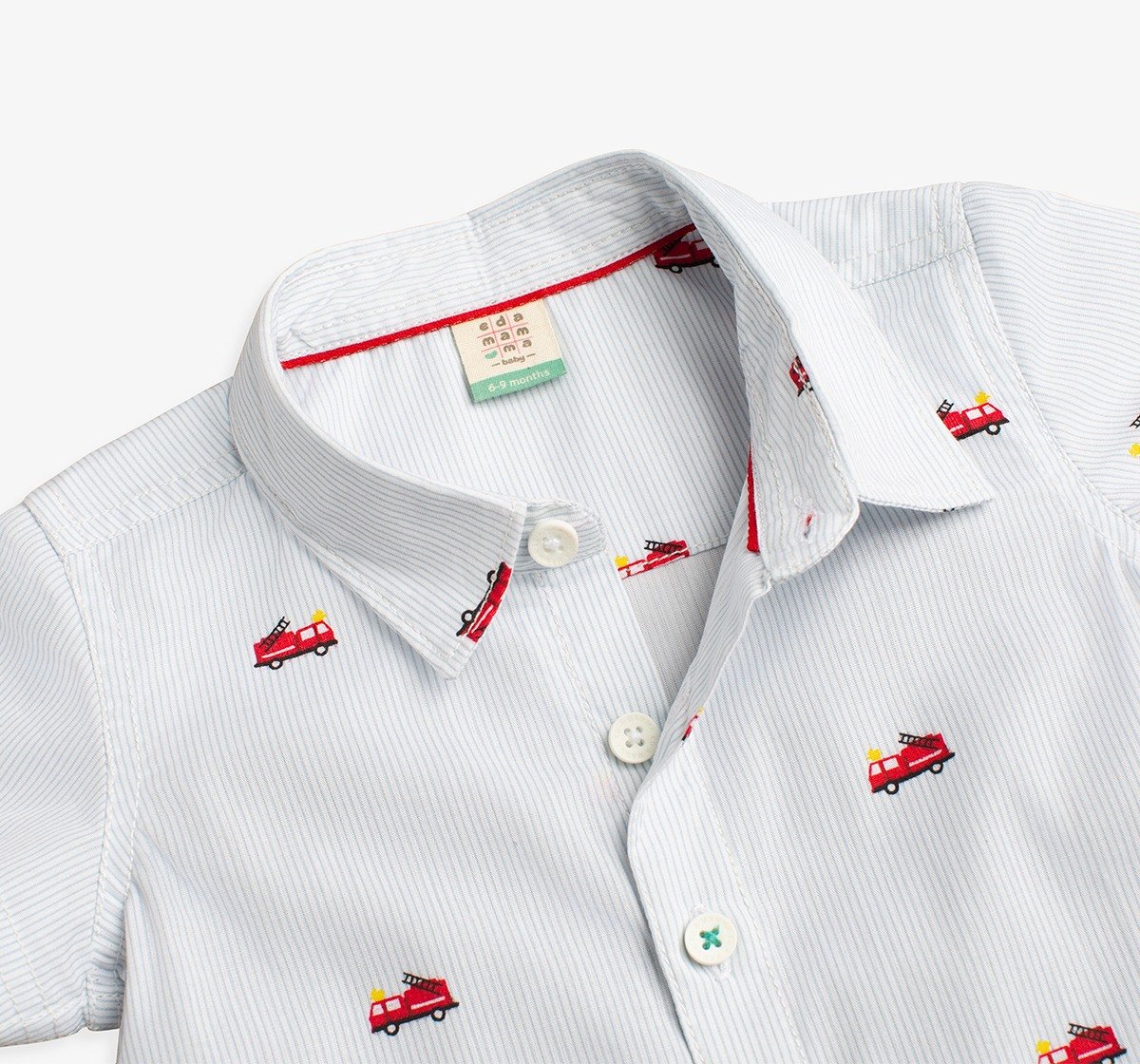 Baby Boys Printed Stripe Shirt And Trouser Clothing Set