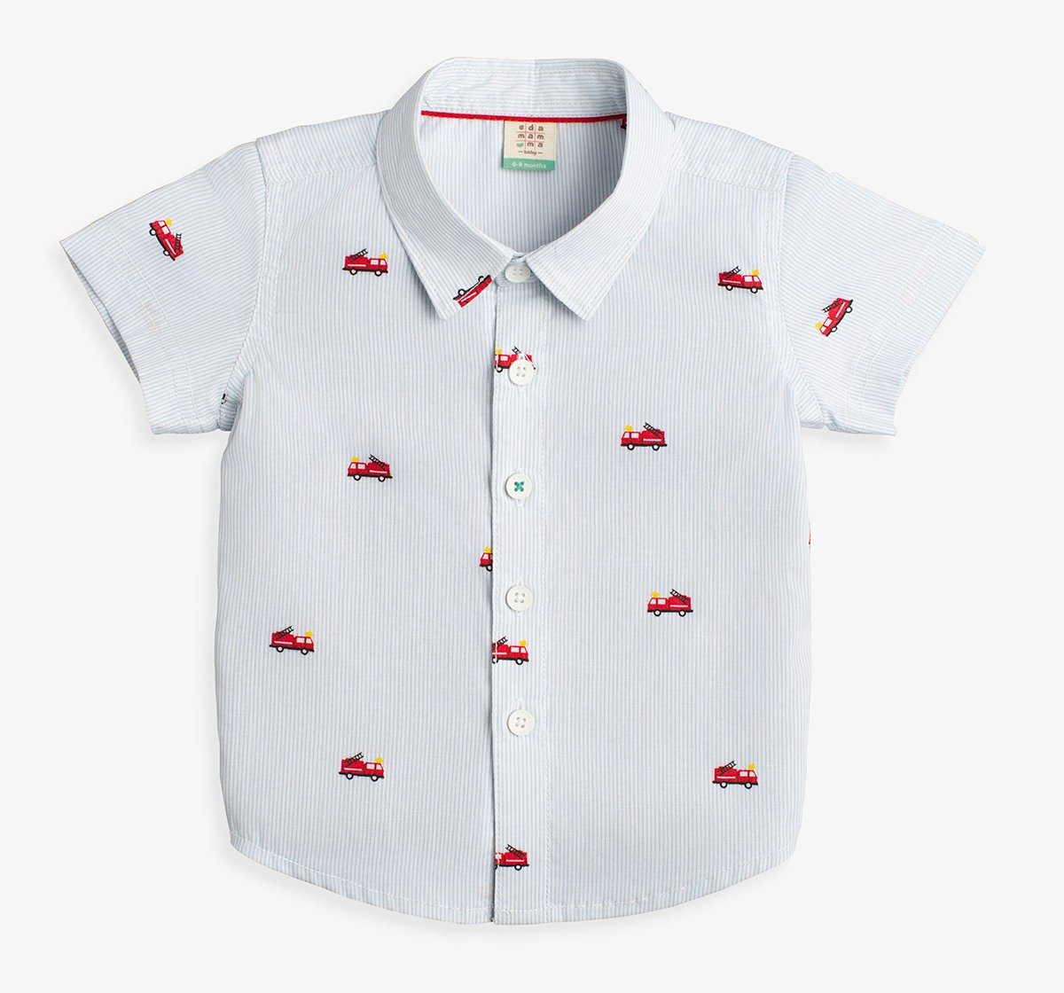 Baby Boys Printed Stripe Shirt And Trouser Clothing Set