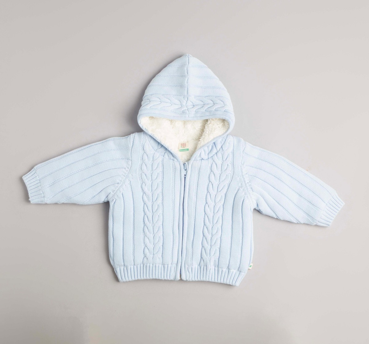 Baby Boys Flatknit Hooded Jacket