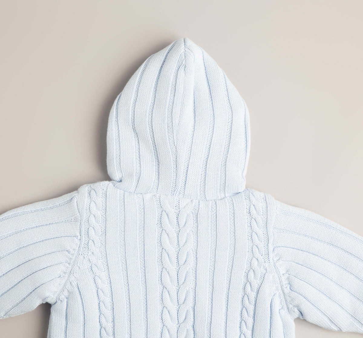 Baby Boys Flatknit Hooded Jacket