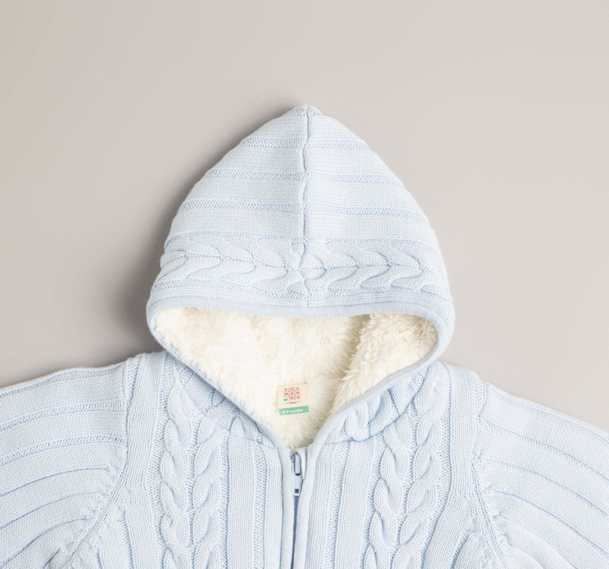 Baby Boys Flatknit Hooded Jacket