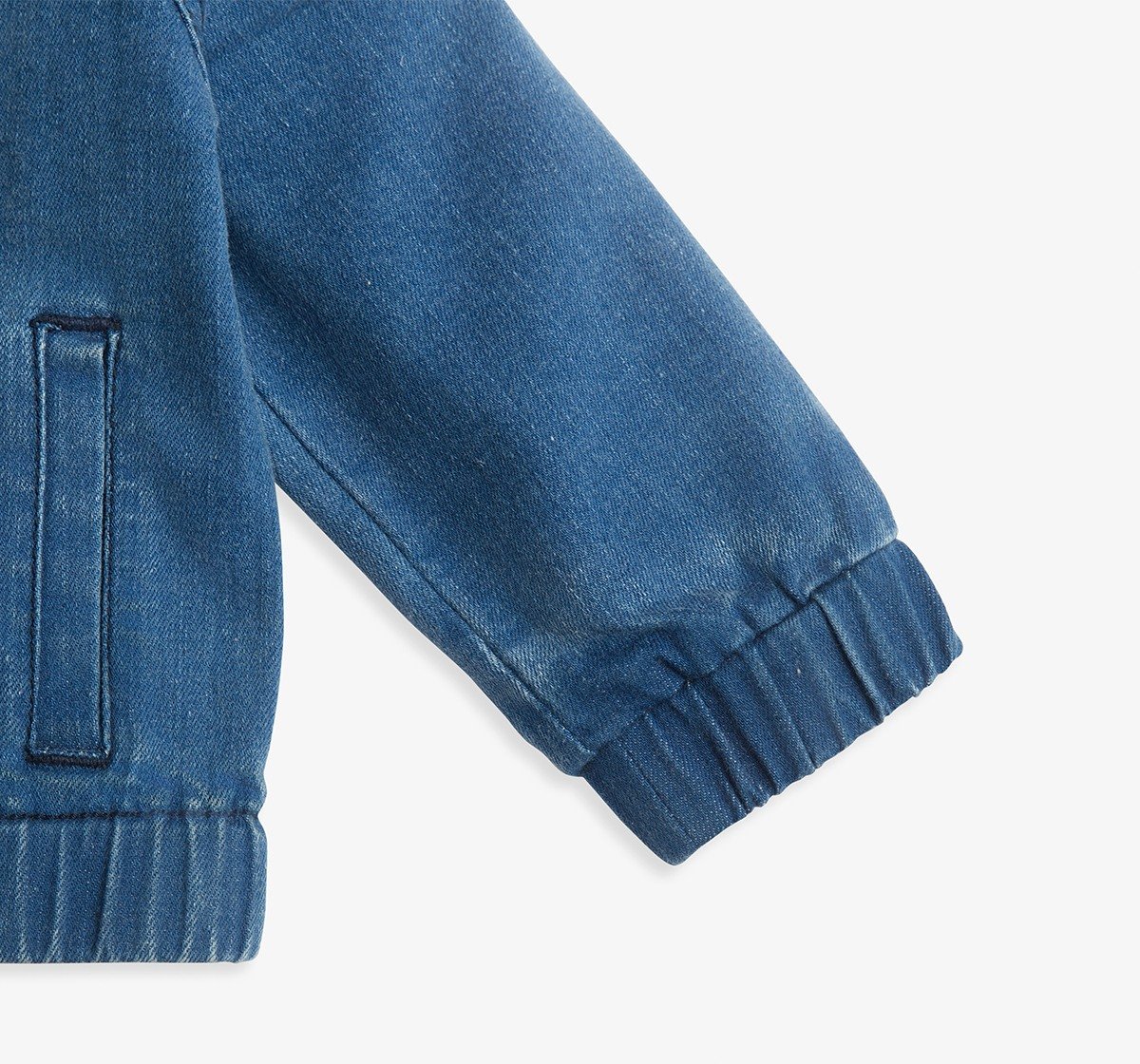 Infant Boys Hooded Denim Jacket