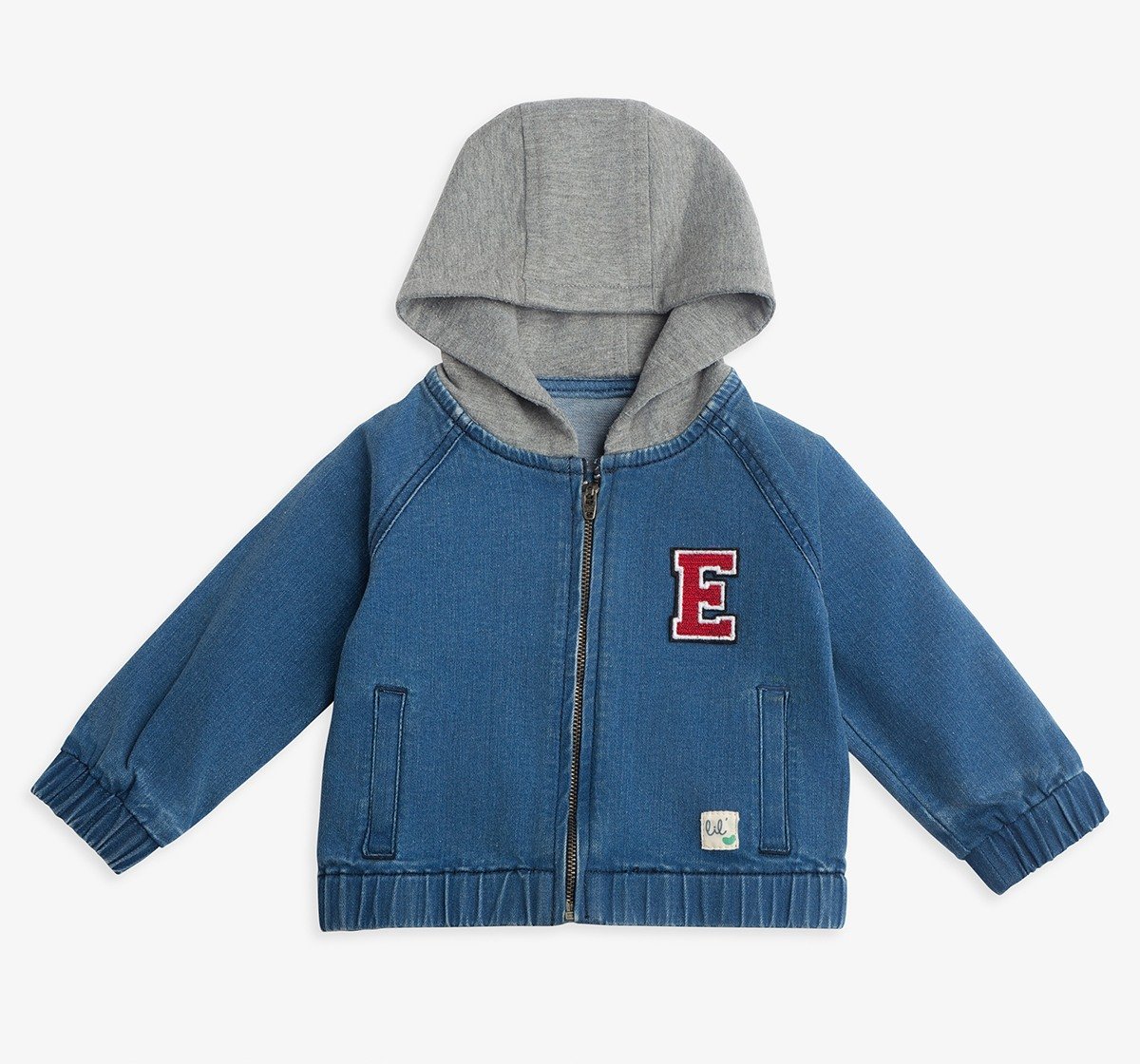 Infant Boys Hooded Denim Jacket