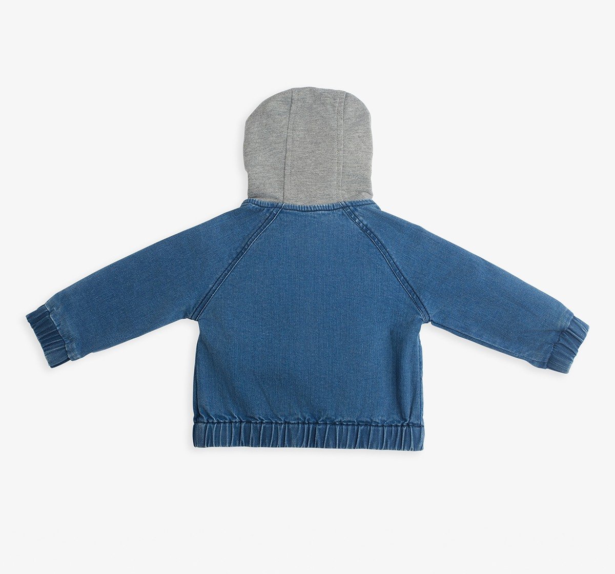 Infant Boys Hooded Denim Jacket
