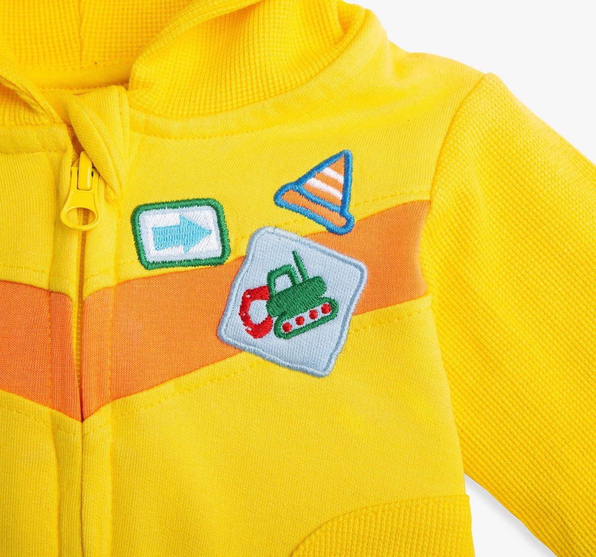 Infant Boys Hooded Jacket With Applique