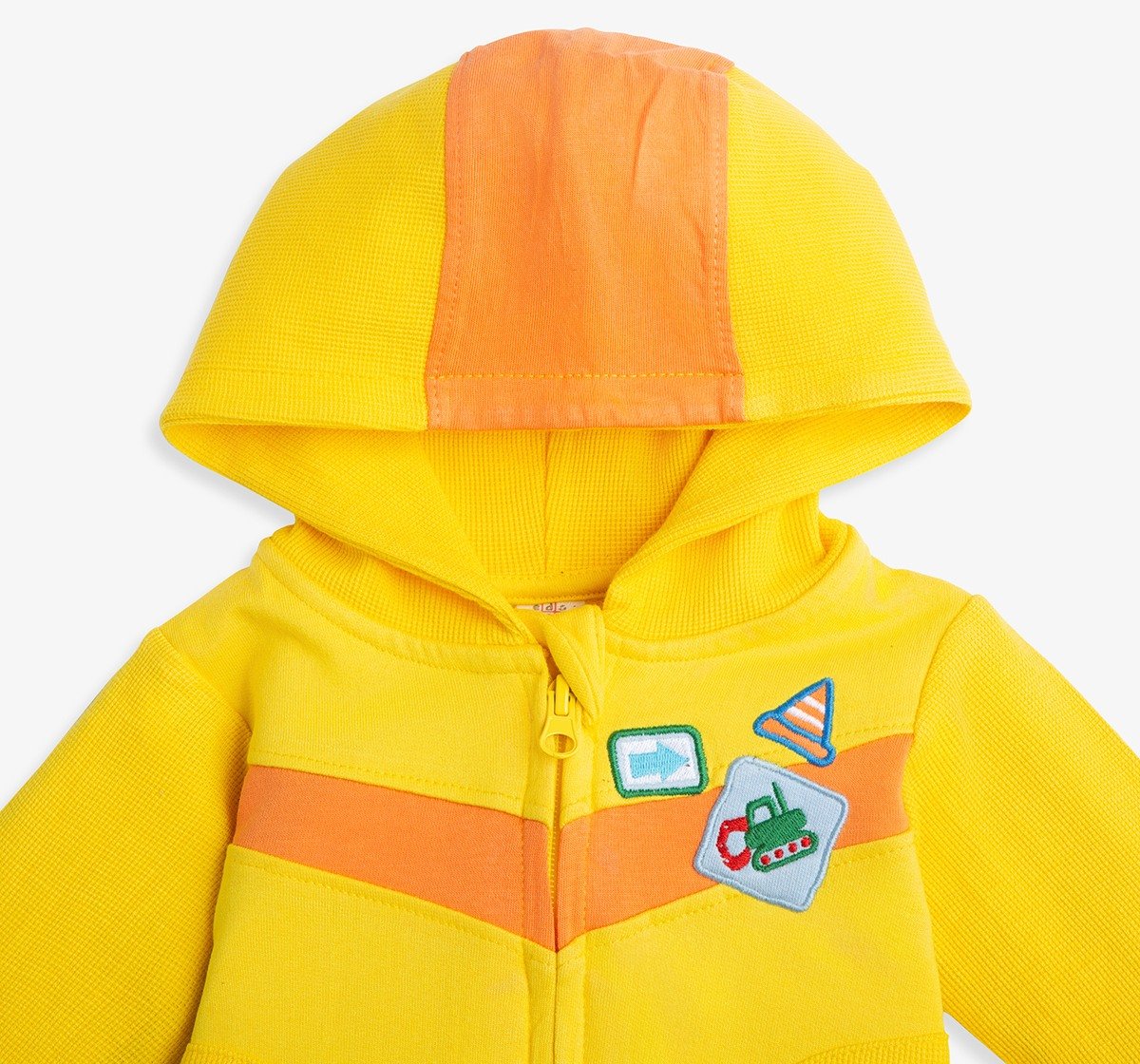 Infant Boys Hooded Jacket With Applique