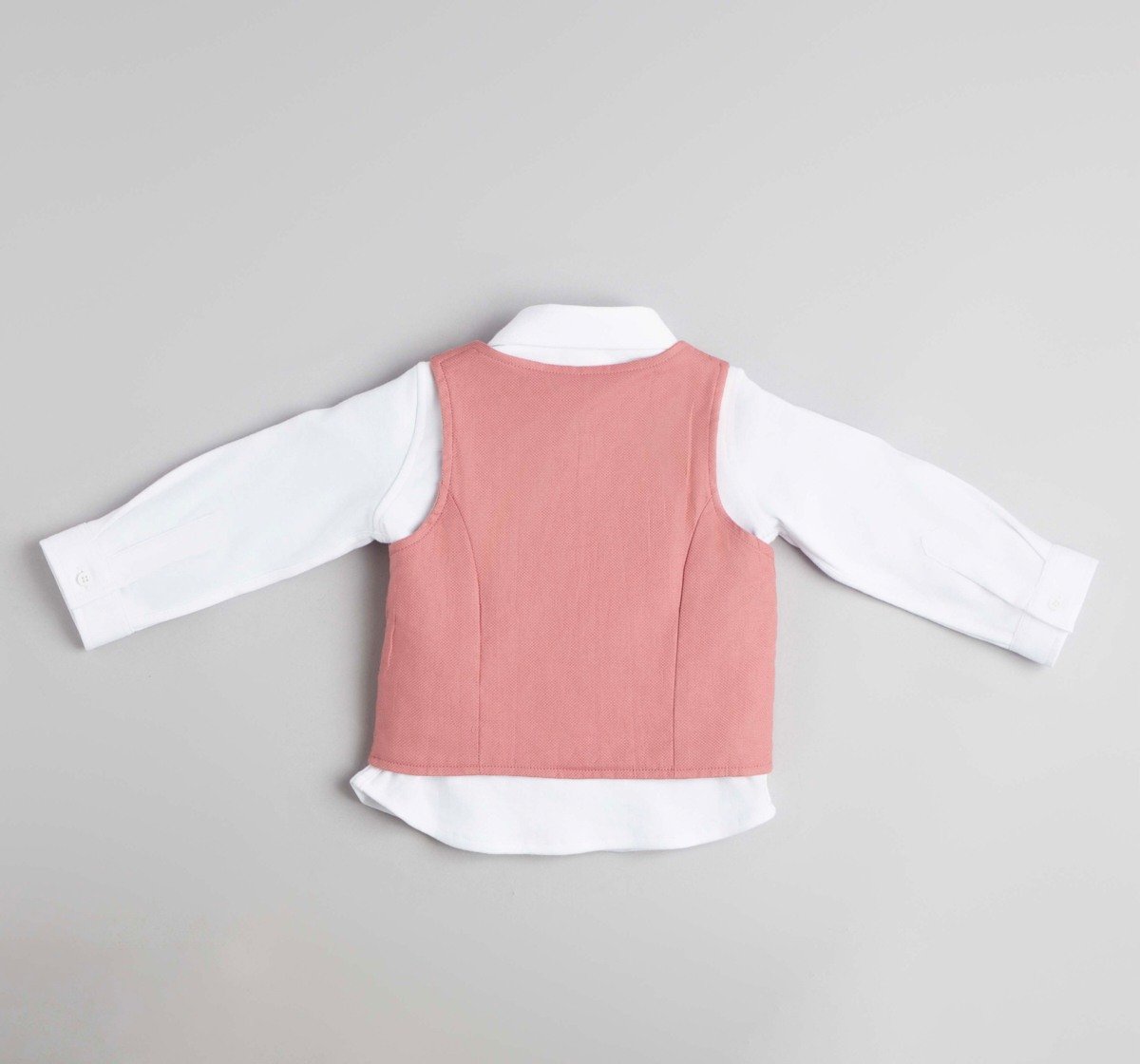 Baby Boys Shirt, Pant Waist Coat & Bow 3 Pc Partywear Set