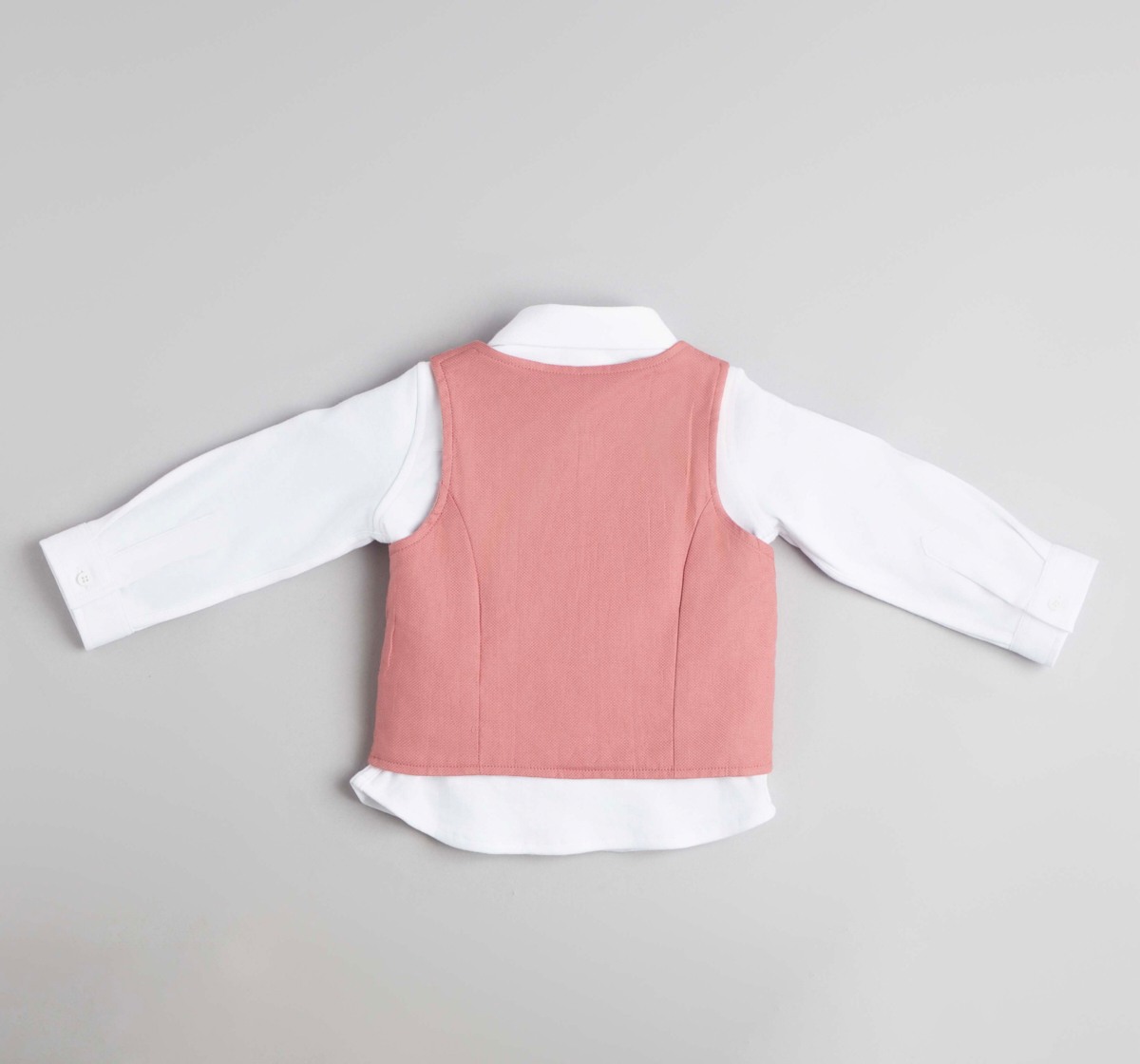 Baby Boys Shirt, Pant Waist Coat & Bow 3 Pc Partywear Set