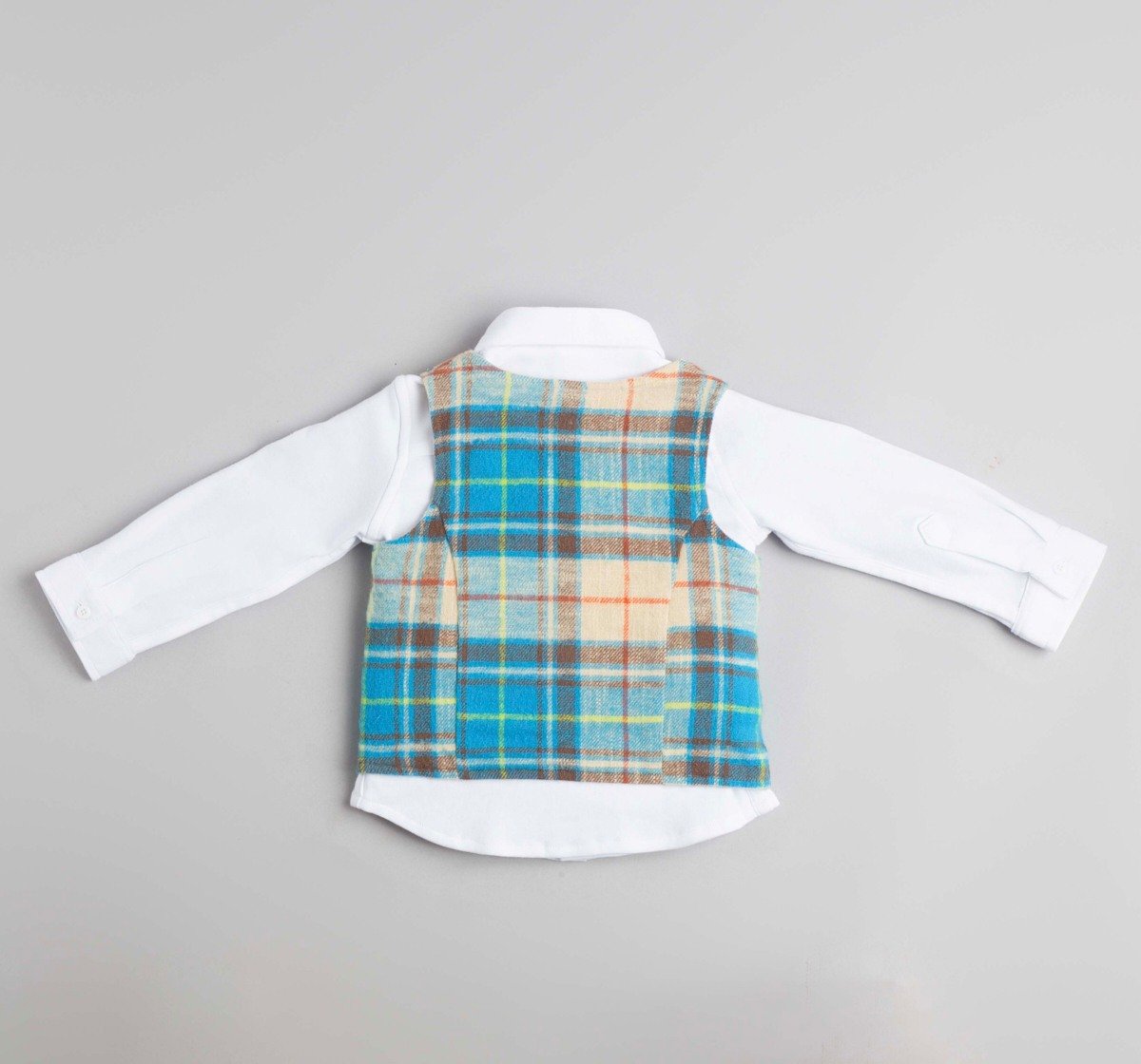 Baby Boys Shirt, Pant Waist Coat & Bow 3 Pc Partywear Set