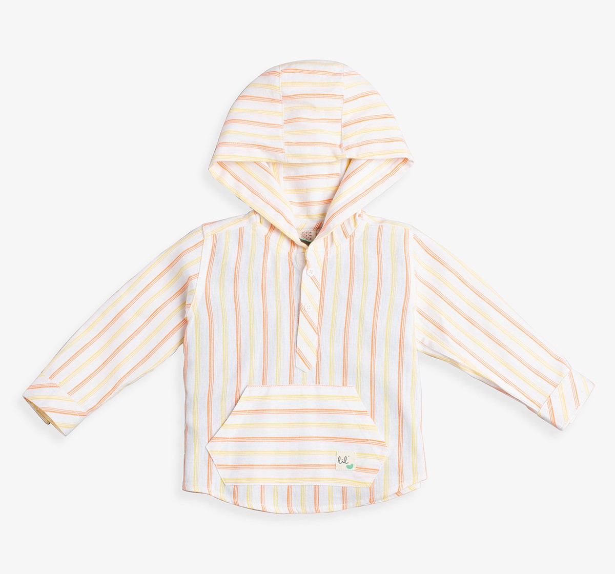 Baby Boys Stripe Hooded Shirt