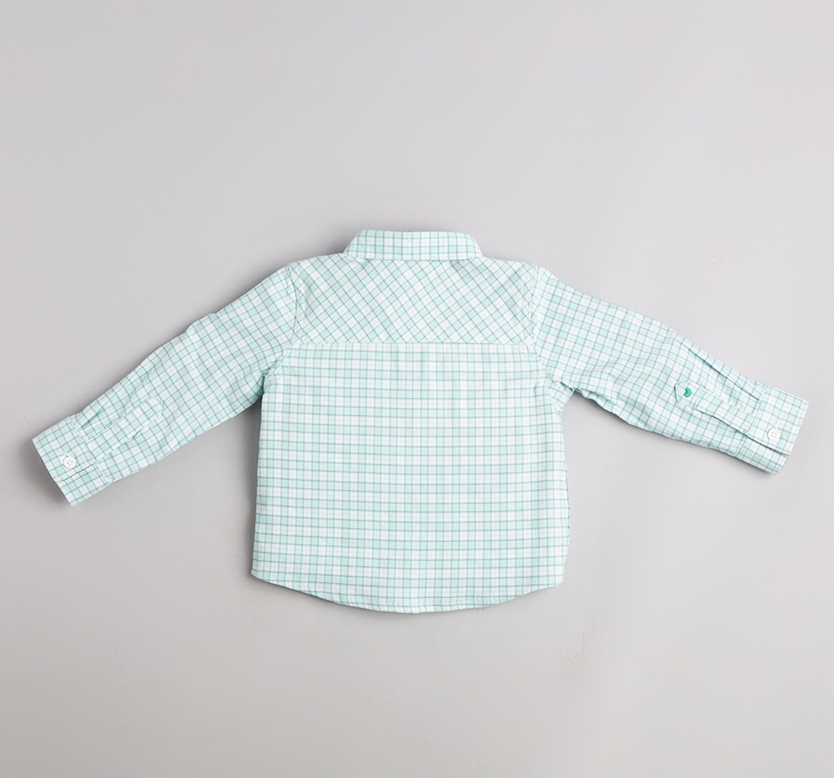 Baby Boys Embroidered Checks Shirt