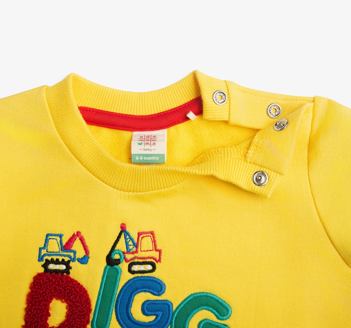 Infant Boys Terry Embroidered & Mock Layered Sweatshirt