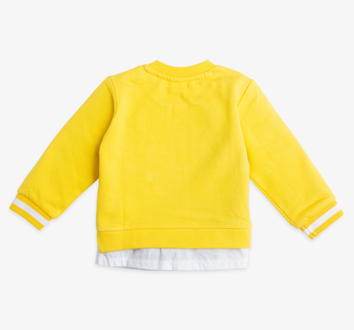 Infant Boys Terry Embroidered & Mock Layered Sweatshirt