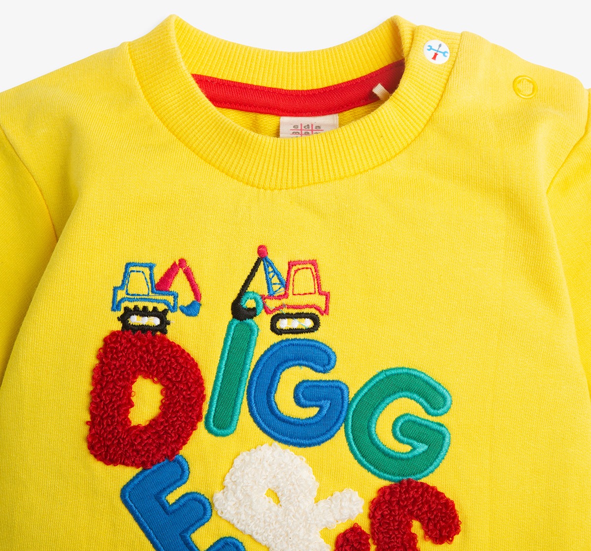 Infant Boys Terry Embroidered & Mock Layered Sweatshirt