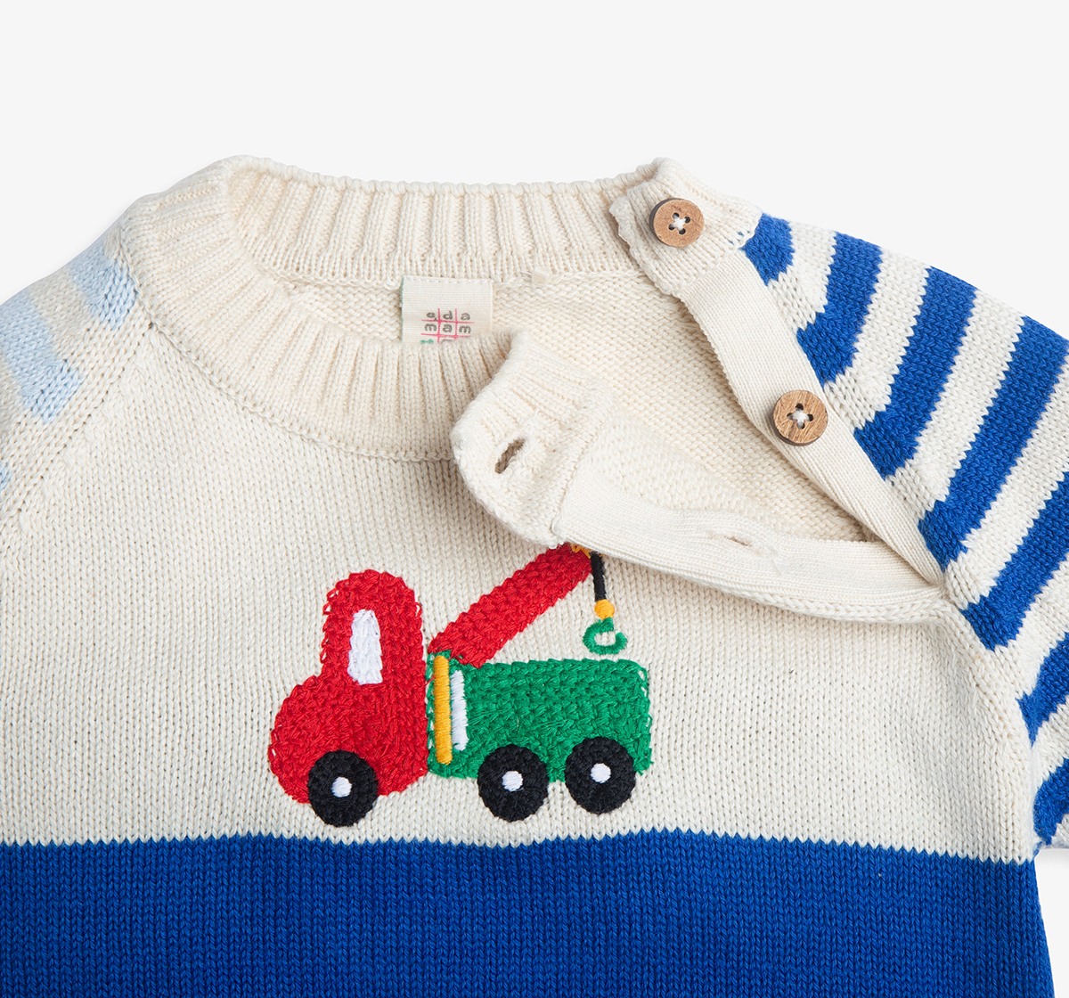 Infant Boys Colorblock Sweater With Beanie